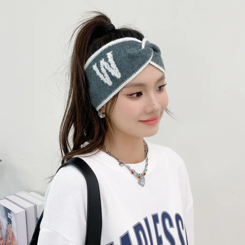 

About 23*9cm Knit Hair Hoop Sports Headscarf Yoga Running Elastic Headband Hairband Hair Band Headwear Hair Accessories
