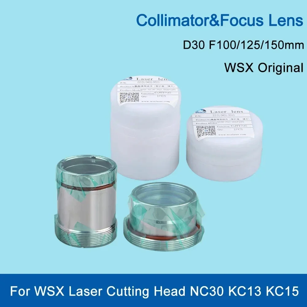 

Фокусирующая линза LSKCSH WSX, Фокусирующая линза D30 F100/125/150 мм для волоконного лазера WSX HSG, режущая головка NC30, оригинал