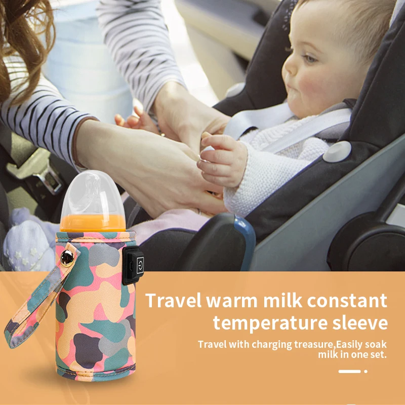 Baby Bottle Warmer Useful USB Plug Bottle Heater Safe Heating Convenient for Beverage Warming Bag Baby Milk Heater 2