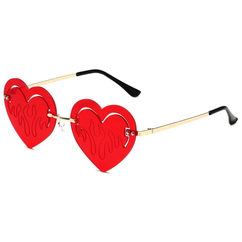 New Heart Sunglasses Halloween Heart Glasses Dripping Sunglasses Masquerade Cosplay Party Funny Eyewear