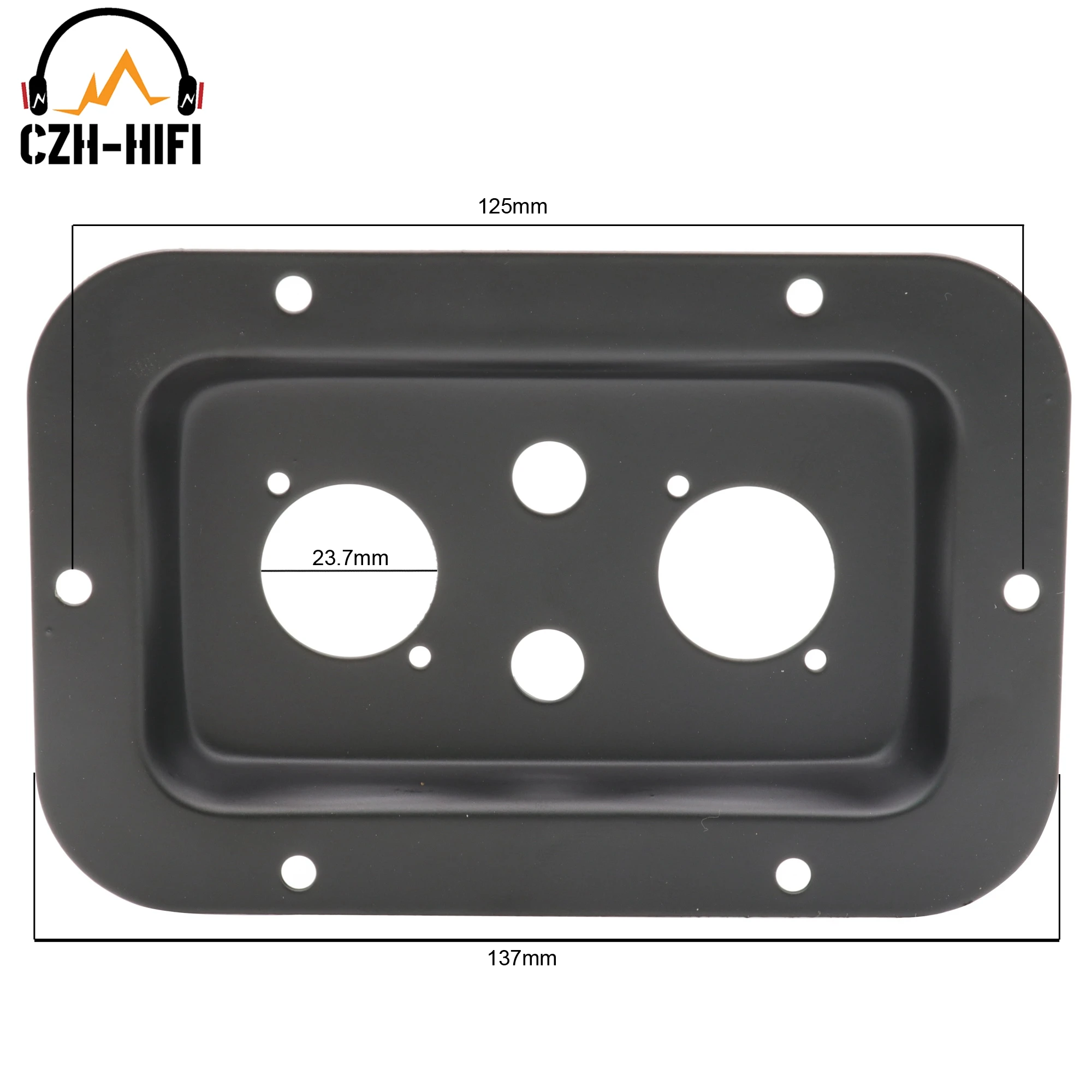 Professional Speakon Jack Plate with XLR Phono Connector