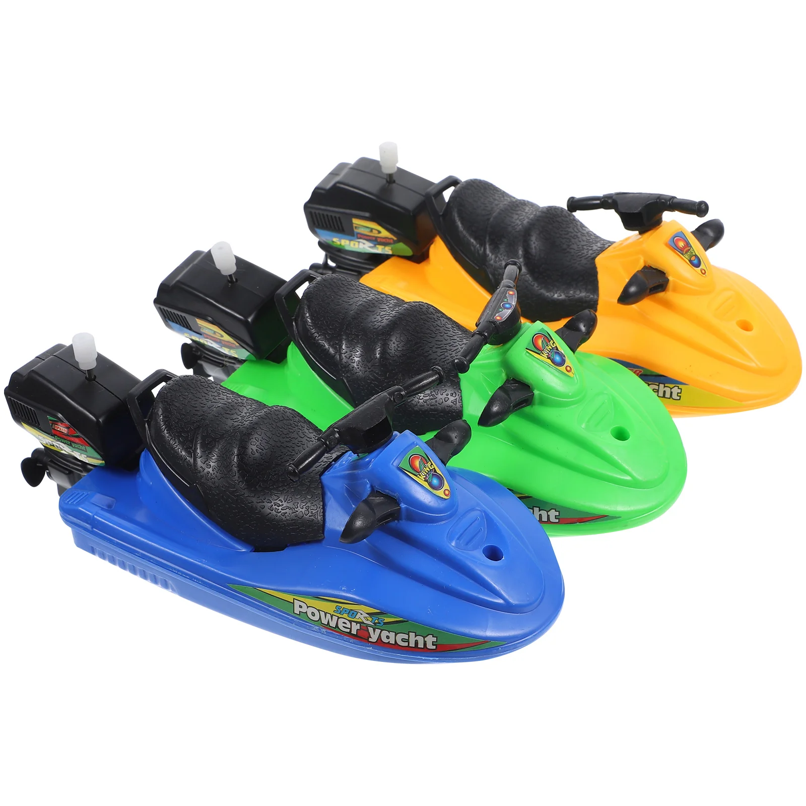 

3 Pcs Bath Boat Toy Yacht Pool Motor Motorboats Child Bathtub Kids Outdoor Toys