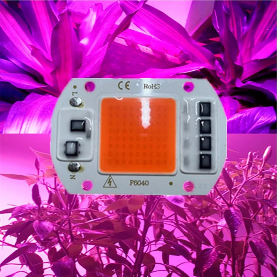 LED COB 라이트 칩 전체 스펙트럼 AC 220V-110V 10W 20W 30W 50W-100W 성장 꽃 모종 성장 식물 조명에 대 한 드라이버 필요 없음