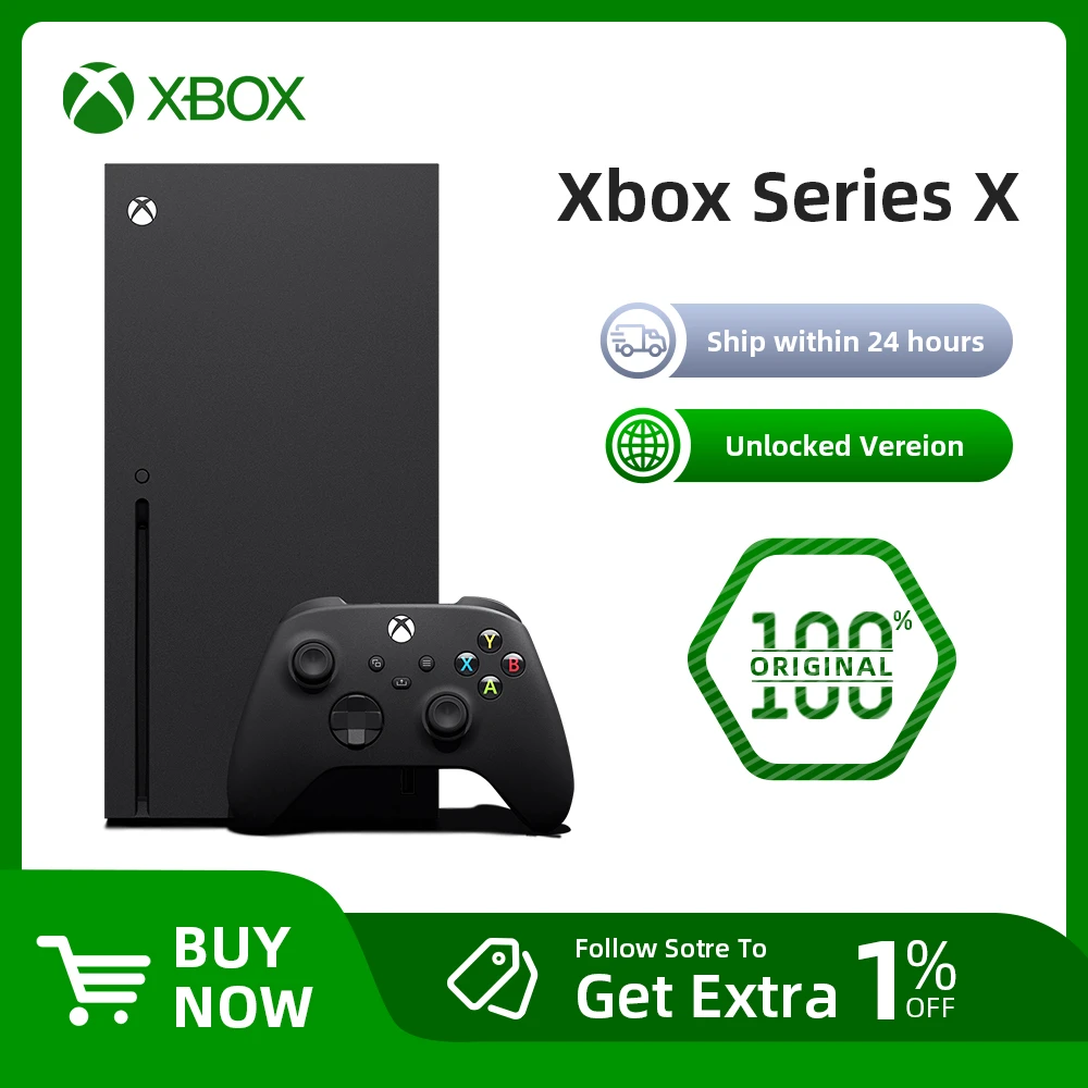 zanger Ga naar beneden combineren Microsoft Xbox Series X Console 1tb 1882 - Xbox X 1tb Version Video Game  Consoles - Aliexpress