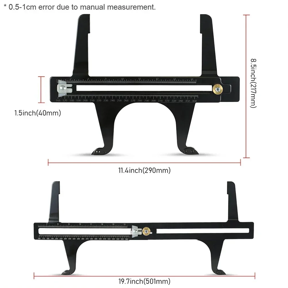 Brake Drum Measuring Tool with Precision Features and Range of Six and a Half to Fourteen a Quarter Inches