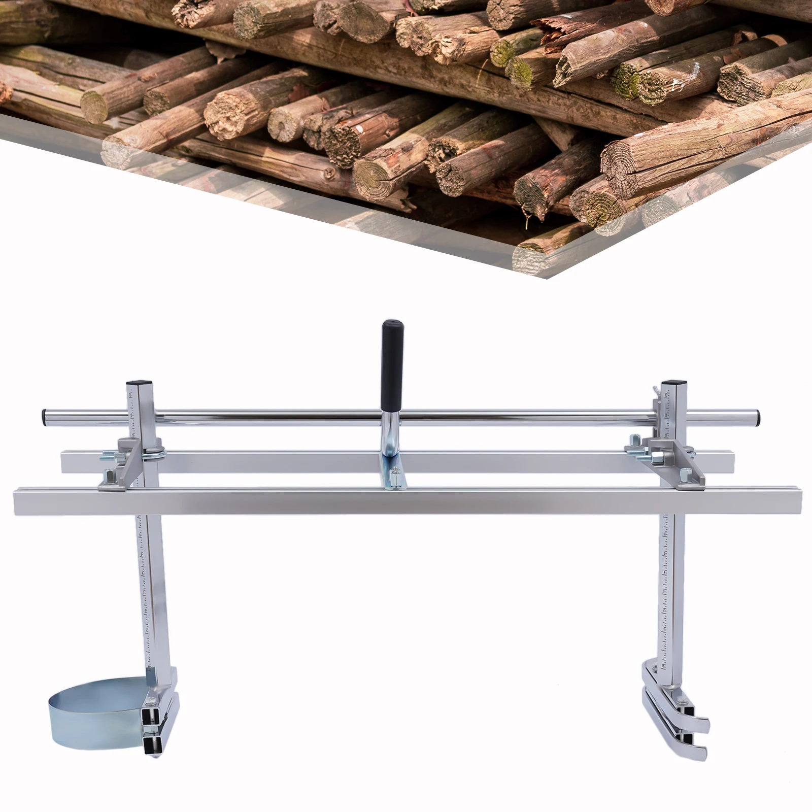 Tragbarer Aluminium-Sägeschneider, 36 Zoll Frässtange, Größe 14 Zoll bis 36 Zoll, tragbare Kettensägenmühle für Kettensägen – Detail 26