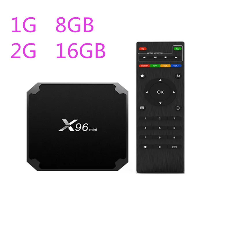 

New X96 mini Smart TV BOX Android 7.1 X96 1GB/8GB Amlogic S905W Quad Core support 4K 30tps 2.4GHz WiFi x96mini Set top box