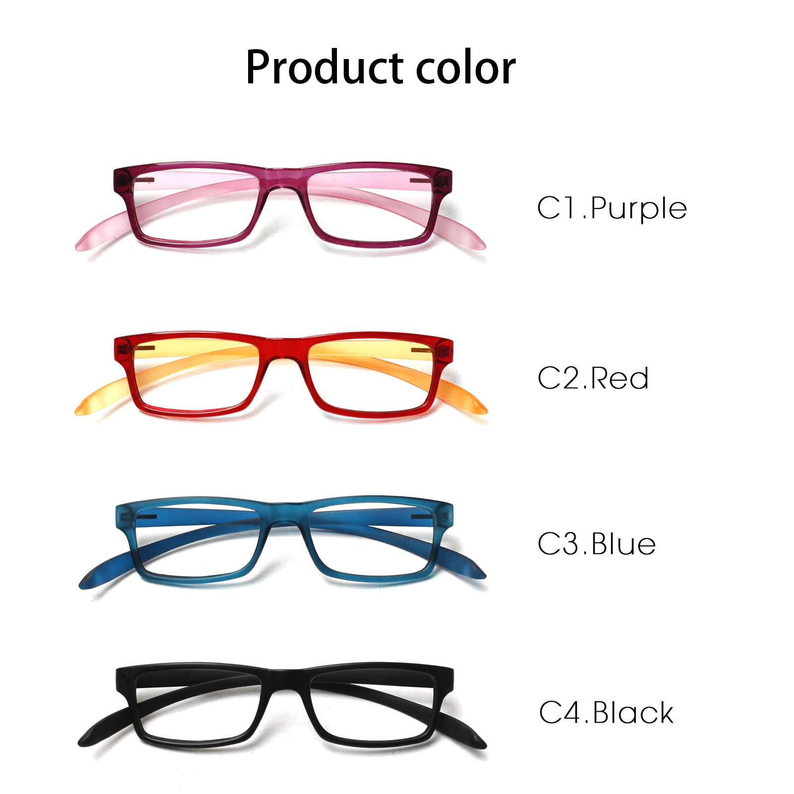 TUREZING Rectangular Reading Glasses for Women Soft Temples Hanging Neck Design Comfortable HD Clear Lens Prescription Eyewear 5