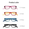 TUREZING Rectangular Reading Glasses for Women Soft Temples Hanging Neck Design Comfortable HD Clear Lens Prescription Eyewear 5