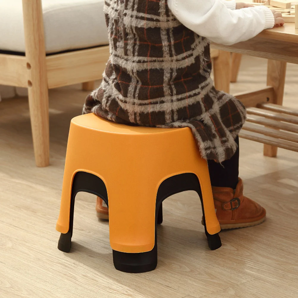 Ushobe One Chairs Lightweight Chairs Plastic Bathroom Stools Anti Slip Low Stool Strong Bearing Stool