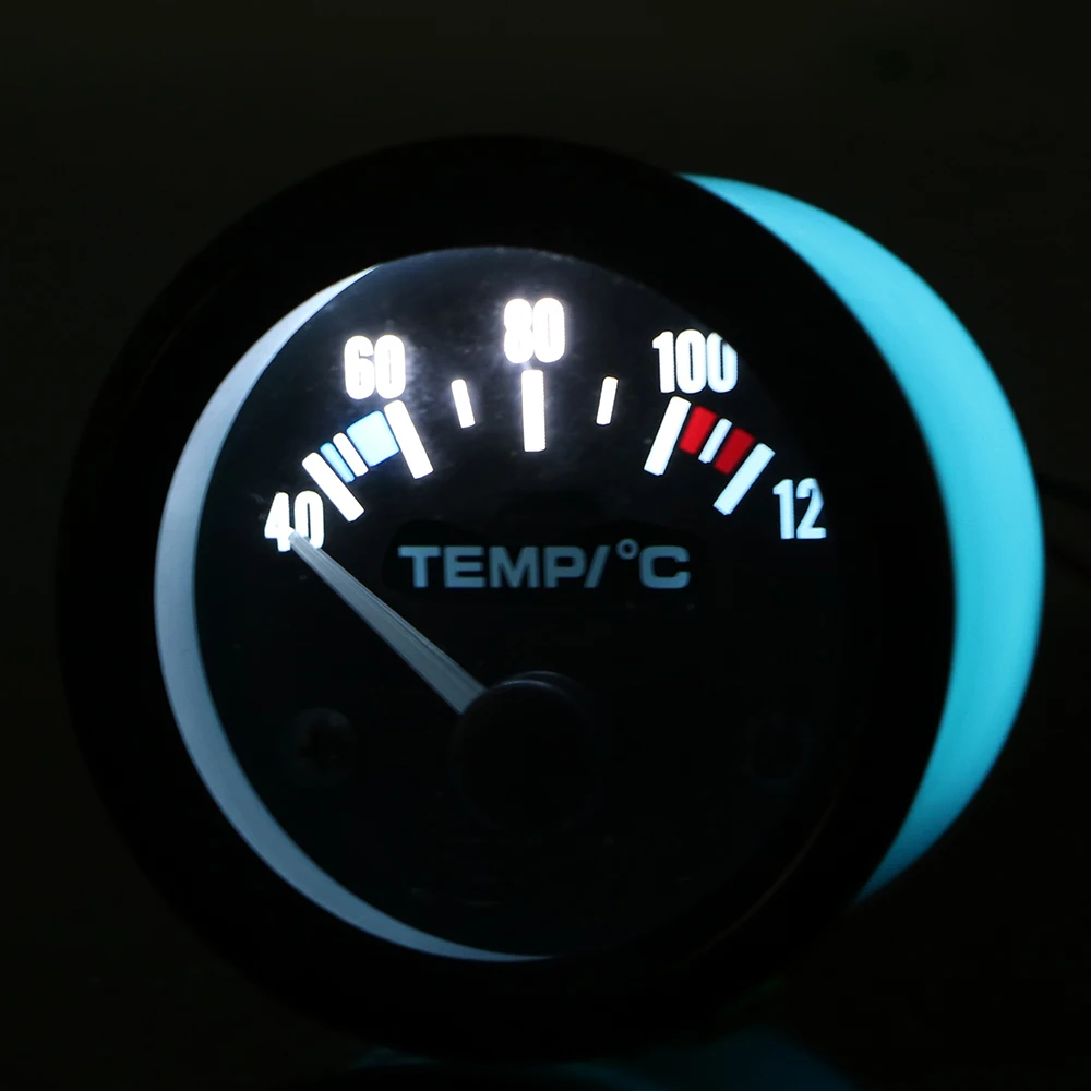 0-100PSI Oil Pressure Gauge 12V Car Automobile Vehicle Water Temperature Meter