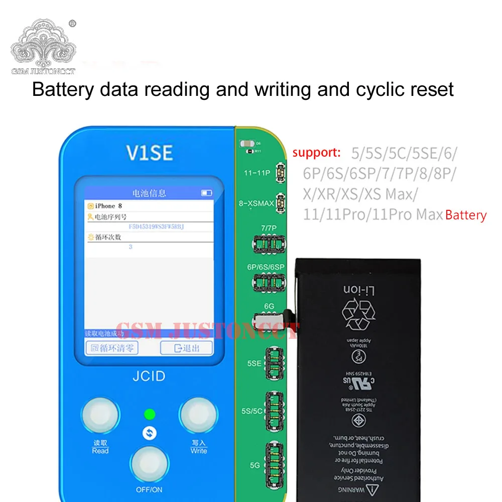 JCV1SE Programmer untuk iPhone 8X11 12 1314 Pengenalan Wajah