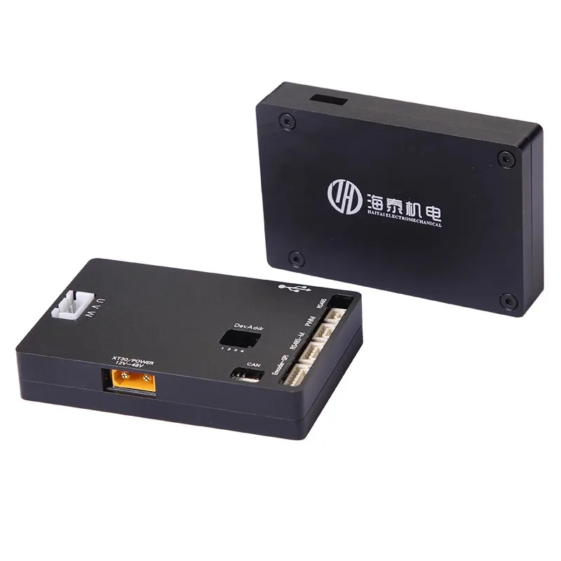 Haitai HT Series DC Brushless Pan-tilt Motor 12V~48V Servo Driver Package Foc Vector Controller CAN Communication RS485