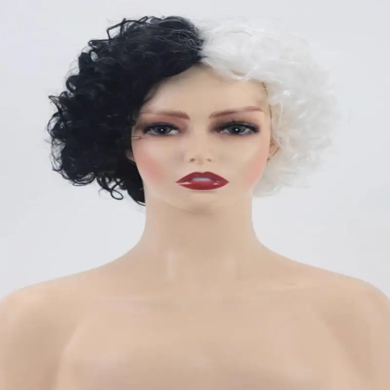 short-black-and-white-wigs-8-inches-female-wig-halloween-cosplay-daily-deveil-party-costume-for-women-lace-hairnet