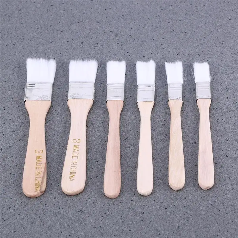 Wall Painting Brush Paint Roller Brush Trimming Paint Brush 6Pc Nylon Thickened Painting Chip nylon paint brush Accessory Adhesives Paint Touchups Painter Supplies