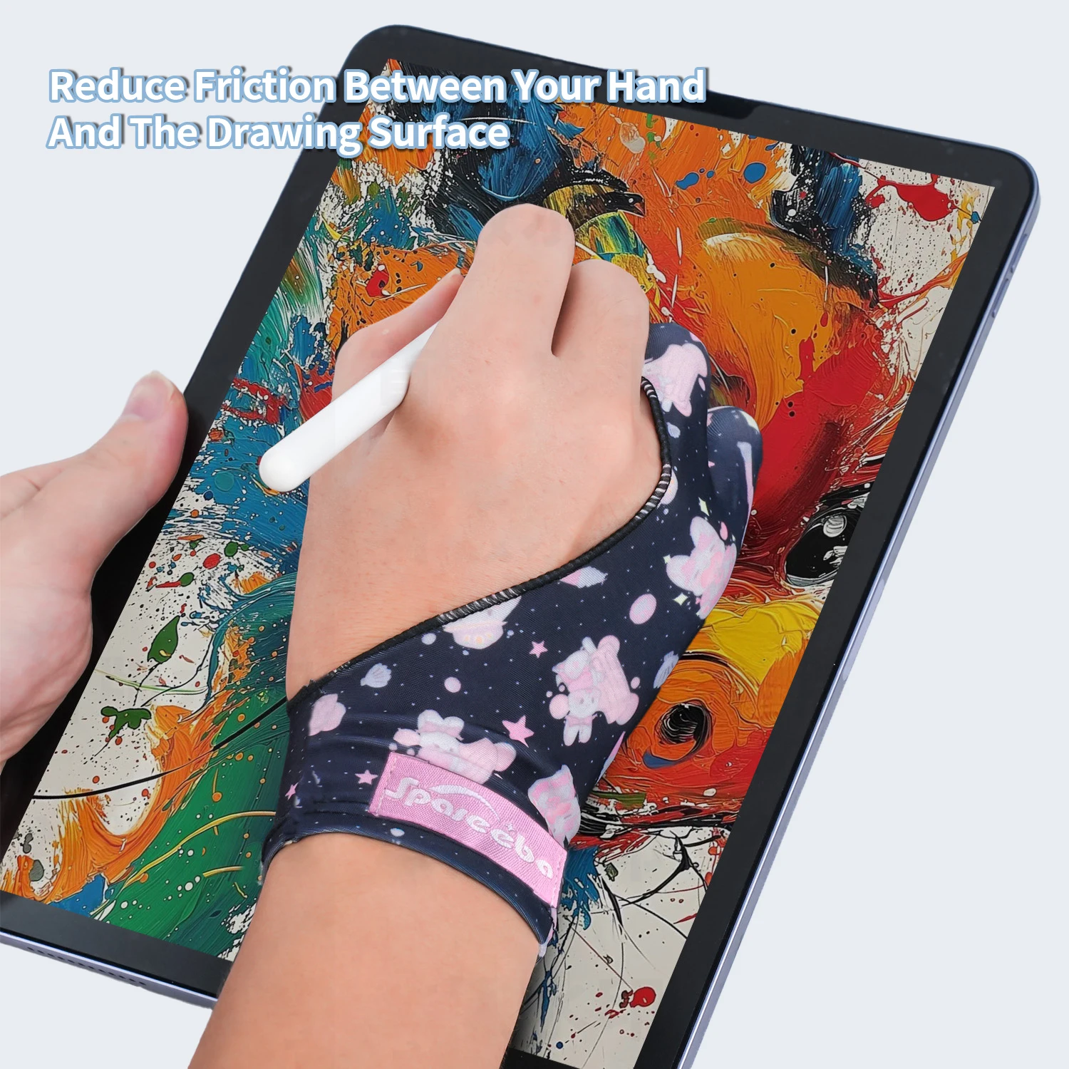 Wacom Tablet Wacom Finger Touch Cute Two-finger Glove For Ipad/Graphics  Drawing Tablet HUION