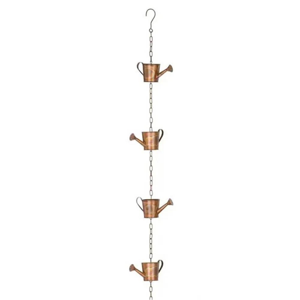 Metal Drainage Rainwater Chain Multifunction Rainwater Chain Decorative Downspout Rain Exquisite for Indoor Outdoor Decor