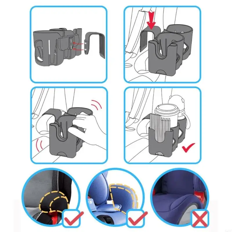 G2TC Reliable Car Seats Cup Holder Easy To Install Cup Holder Practical Car Seats Simple Installs for long terms Use