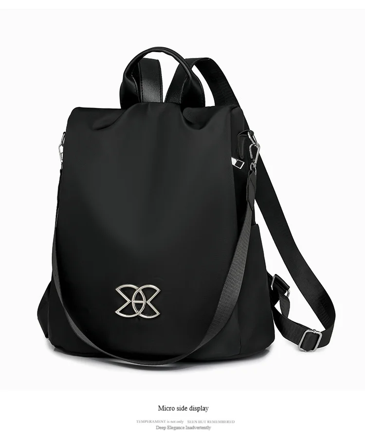 Weiblicher 2024 neuer Trend Oxford-Stoff leichter atmungsaktiver modischer lässiger Damen-Diebstahlschutz-Rucksack_voghion.com