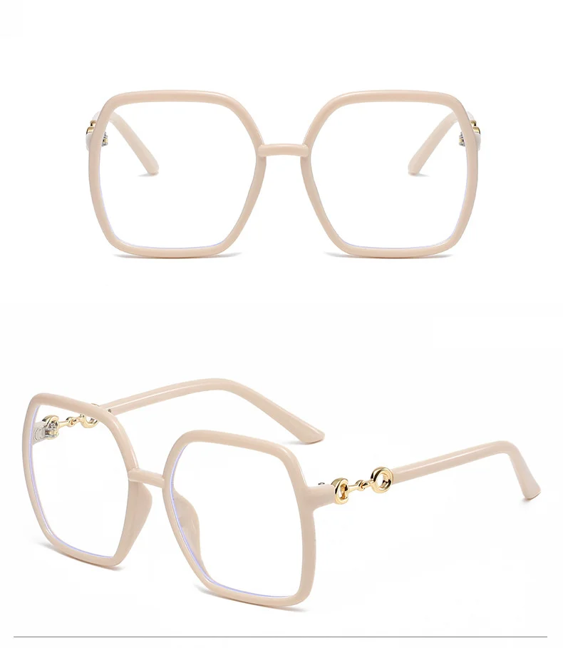 Schutzbrille, Übergröße, blaues Licht blockierende Brille, Brillenglas, Computerbrille für Damen, Unisex, lindert Brillen – Detail 5