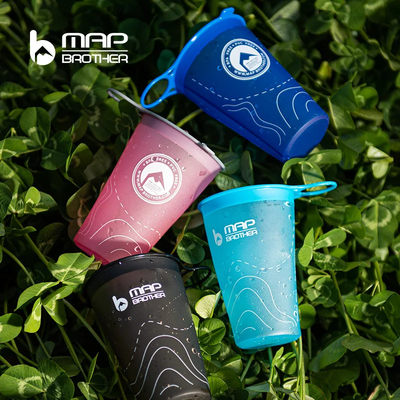 200ml Foldable Soft Flask TPU Squeeze Outdoor Sport Running Water Bottle