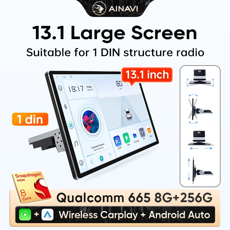 Ainavi 13.1 1 DIN Car Radio For Nissan Suzuki Hyundai KIA Peugeot