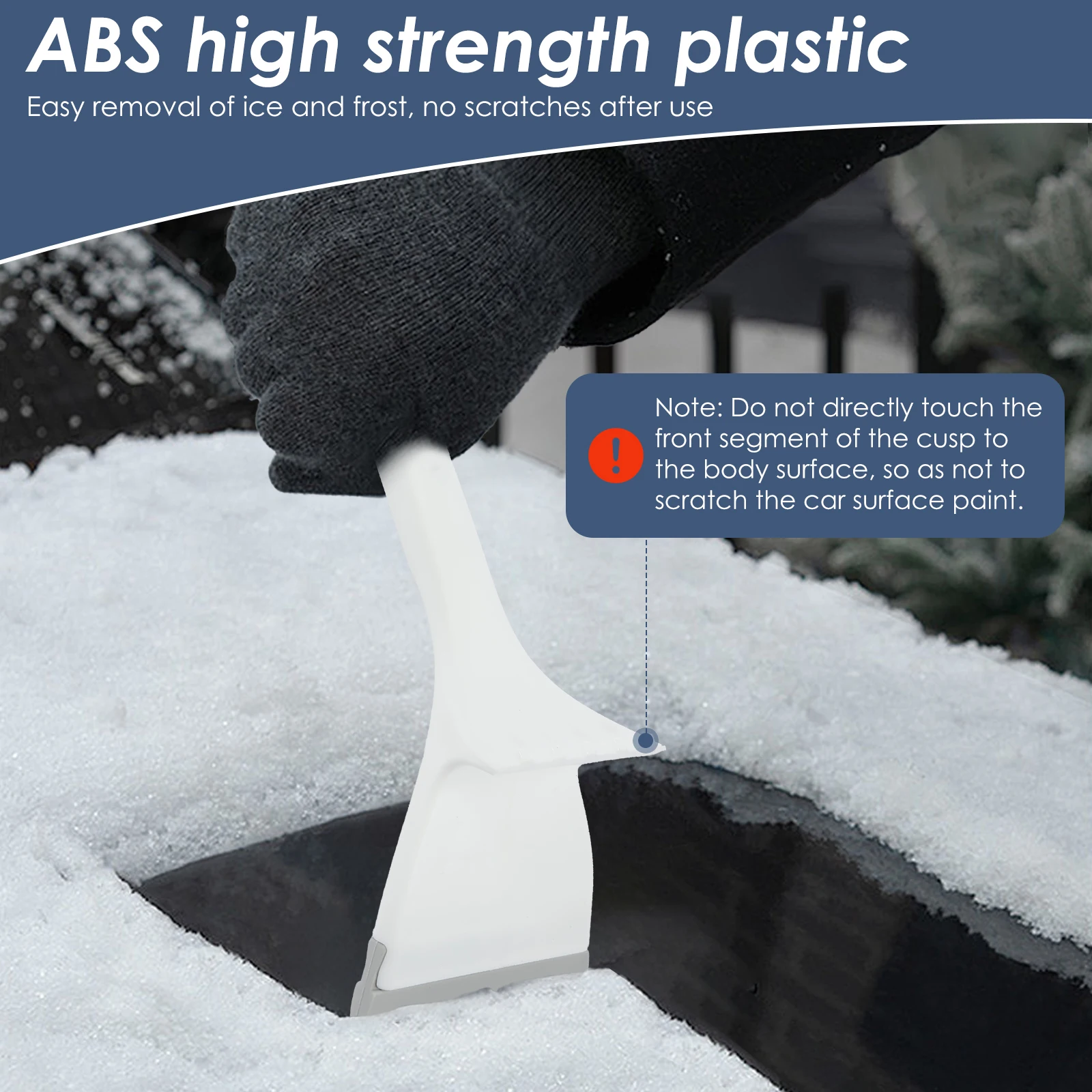 Snow Brush and Ice Scrapers Practical Snow Clearing Set Sturdy Scraper and Brush with Handle for Most Cars Trucks Window