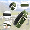 3 Pack Goat Collar with Bell Grazing Copper Bells and Adjustable Nylon Collar Set for Small Farm Animal Sheep Cow Pet Goat green 5