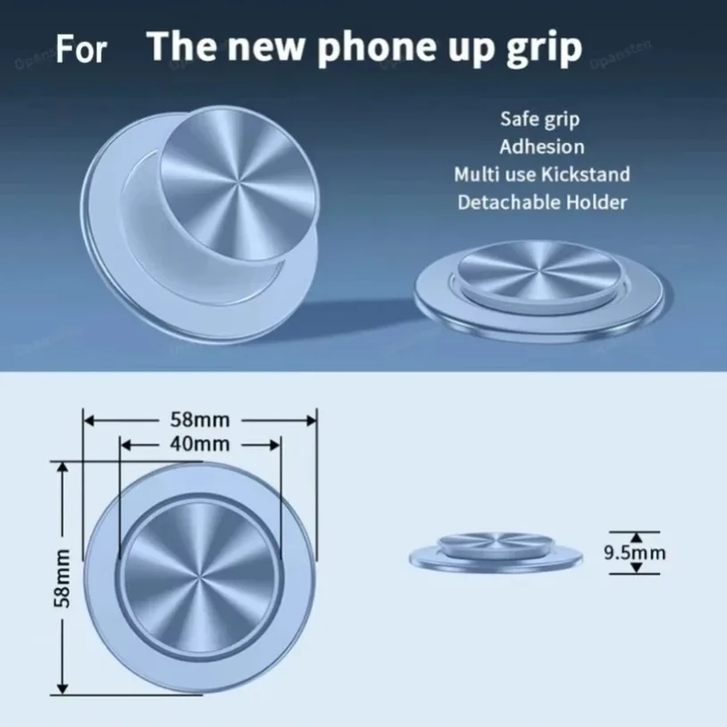 52 Magnet Magnetic Folding Mobile Phone Grip Holder Socket Pocket For Magnetic iPhone Samsung Safe Ring Finger Expanding Stand