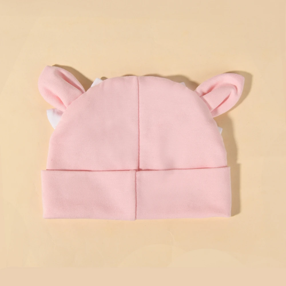 Autumn Winter Toddler Girls Rabbit Ear Bow Knot Cotton Beanie Hat For Kids Baby Hat