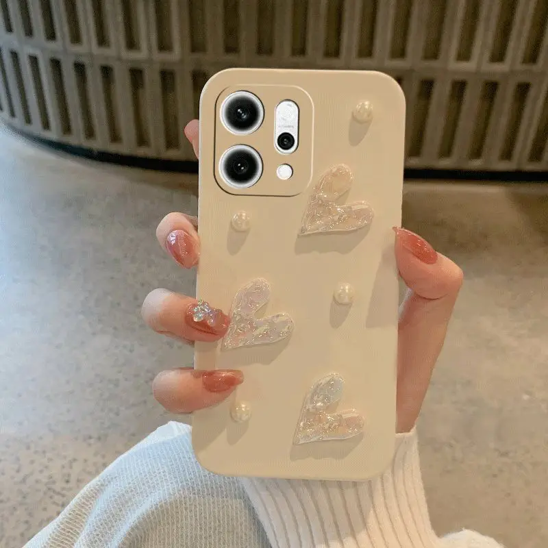 Laser Love Heart Design Soft Silicone TPU Phone Case
