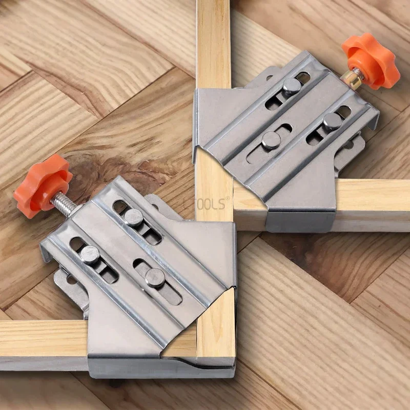90% 개방형 직각 클램프, 목공 직각 스플라이싱 퀵 클램프 로케이터, 홈 장식 엔지니어링 목공 DIY