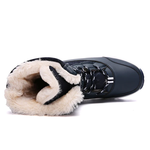 Women Boots Waterproof Winter Shoes Women Snow Boots Platform Keep Warm Ankle Winter Boots With Thick Fur Heels Botas Mujer 2019 6