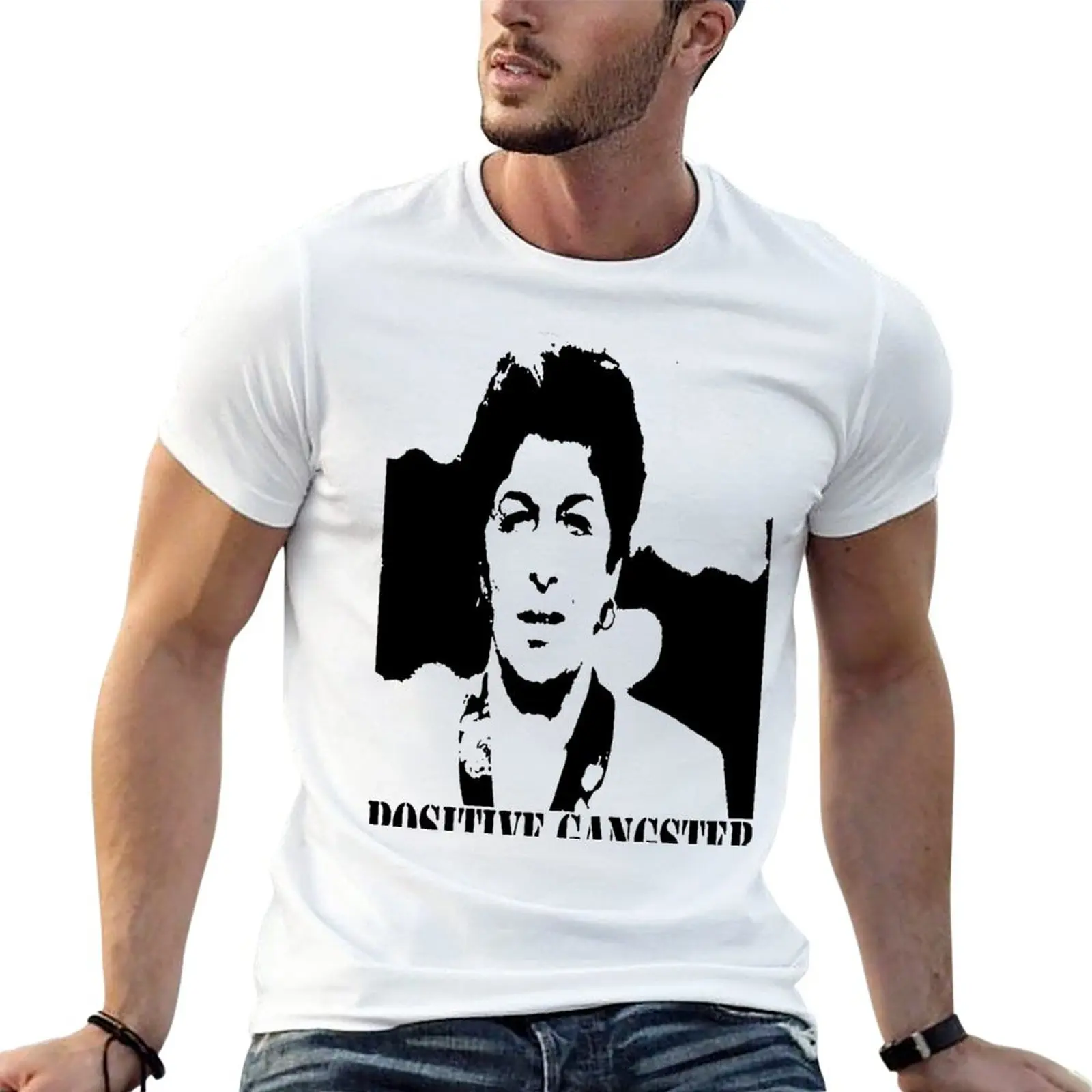 

New The Positive Gangster T-Shirt man clothes vintage t shirt mens graphic t-shirts hip hop
