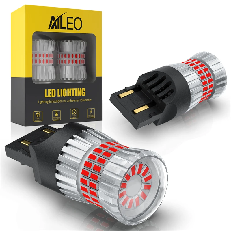 

2Pcs T20 W21W W21/5W LED WY21W 7440 7443 Canbus Bulbs Super Bright Car Parking Position LED Light DRL Daytime Running Lamp 12V