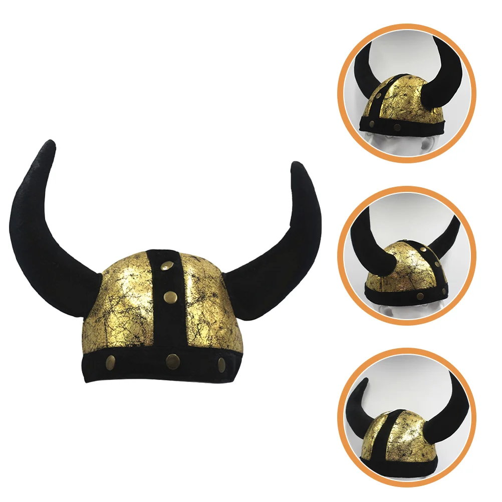 

Halloween Headdress Party Props Hat Ox Horn Hats Headband Cosplay Costume Polyester Accessory Easter Gift Decor Child Ornament