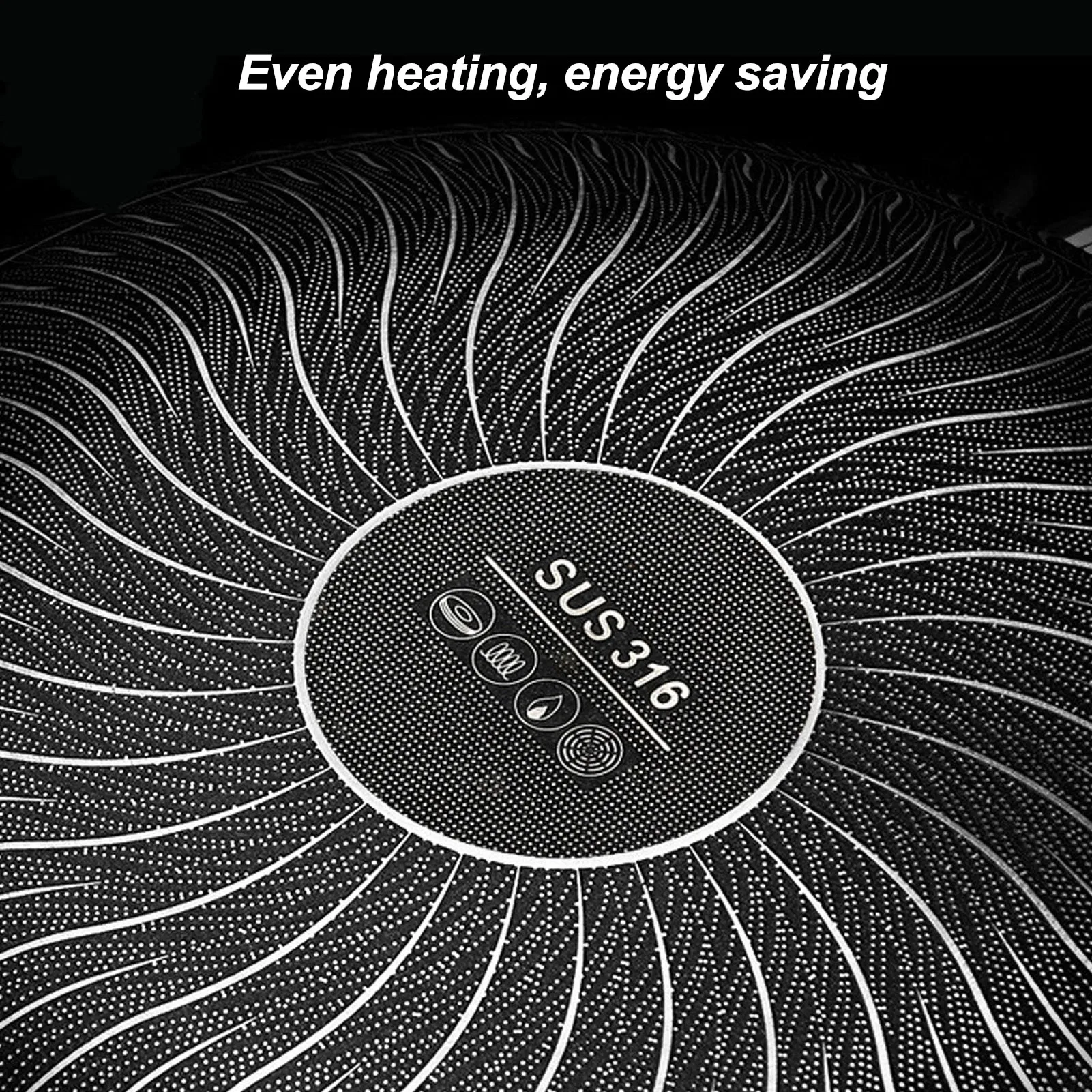 Nonstick Frying Pan Honeycomb Stainless Steel Fry Pan Nonstick 316SUS Dishwasher Safe Fast Even Heating for Induction Stovetop