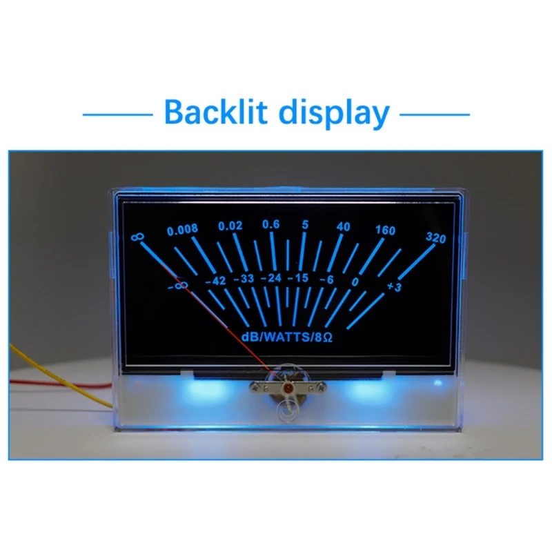 P134BGBS0416 VU Meter Header with Pointer-Dial Backlit   Level Header Power Amplifier Level Meter High Accuracy Dropship 5