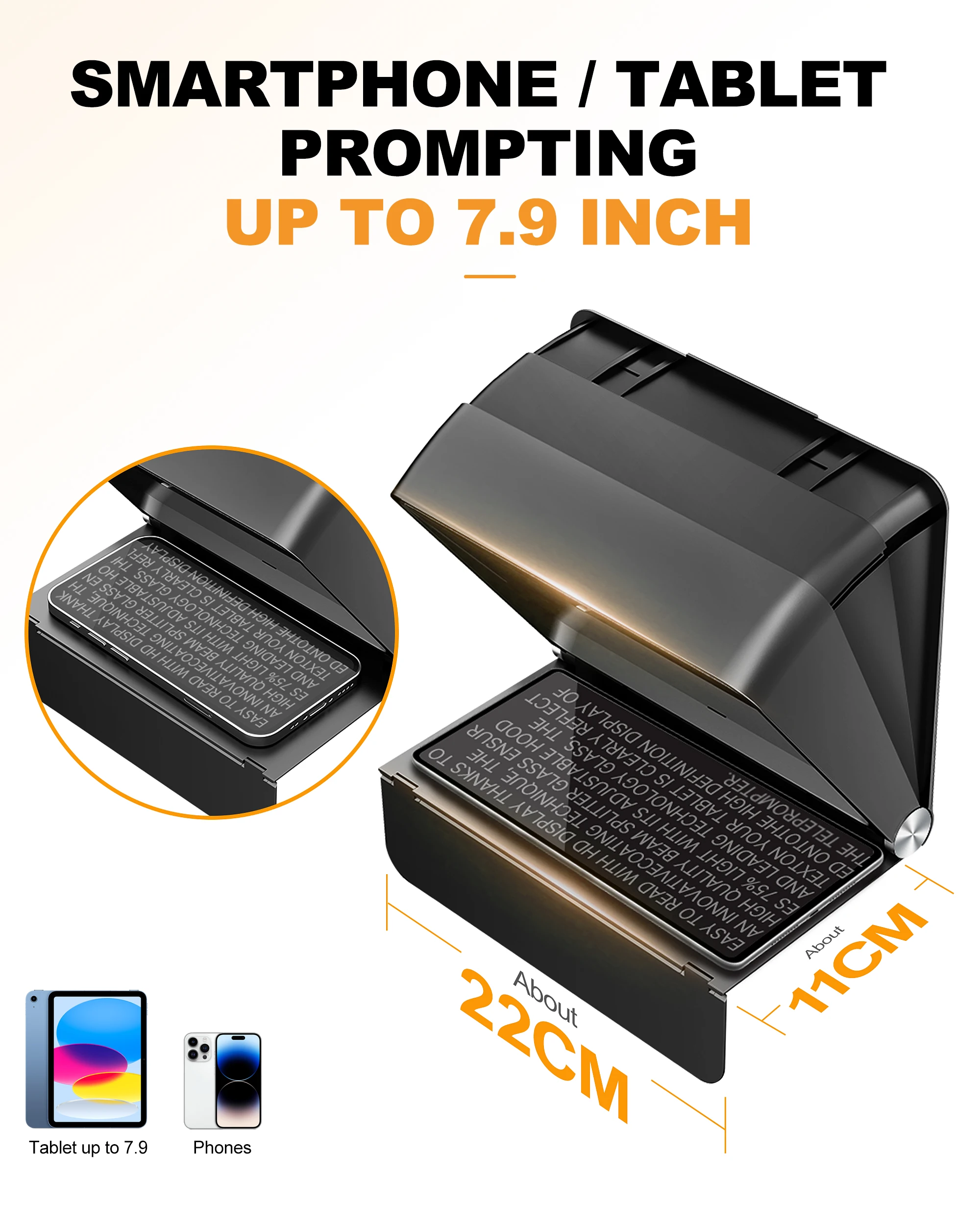 LENSGO TC7II Portable Phone+Camera Teleprompter 3