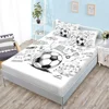 Basketball Boys Fitted Sheet Set Twin Full King Bed Fitted Sheets for Kids Teens Football Bed Set with Pillowcase Bedroom Decor 6