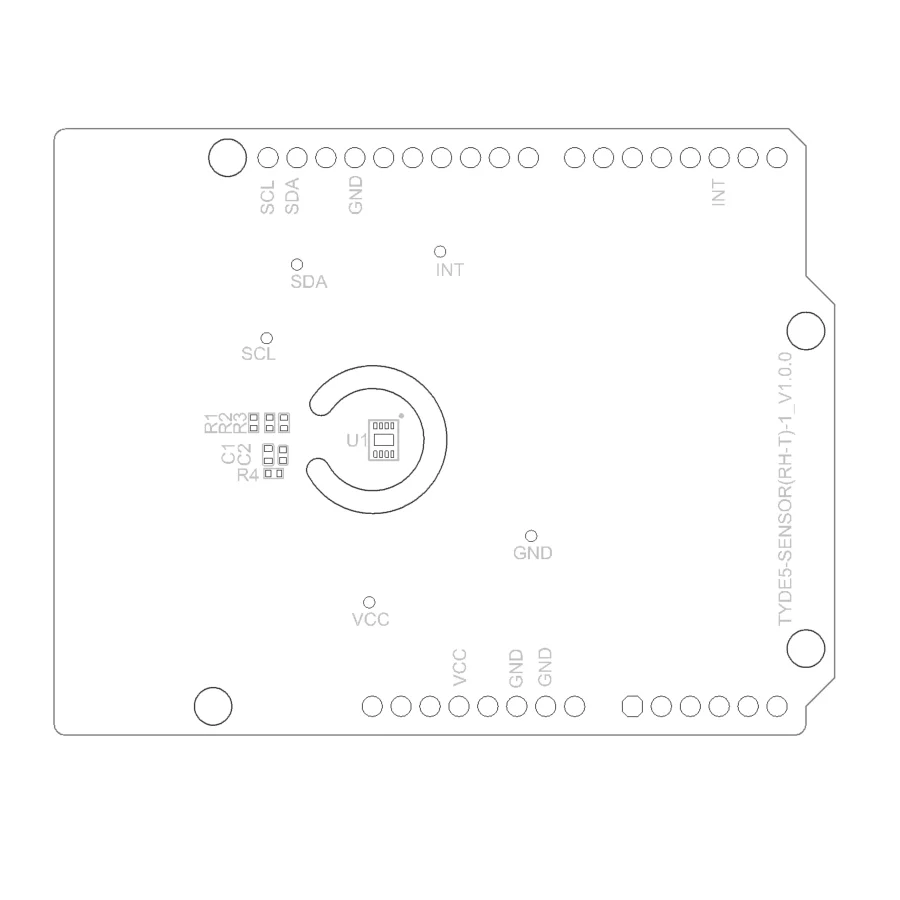 Tuya Temperature and Humidity Sensor Development Board Onboard SHT30-DIS Digital Sensor Chip