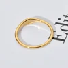 ZMZY New Simple Geometry Women Girls Stainless Steel Rings Finger Gold Color Ring Irregular High Quality Wedding Band Party Gift 6