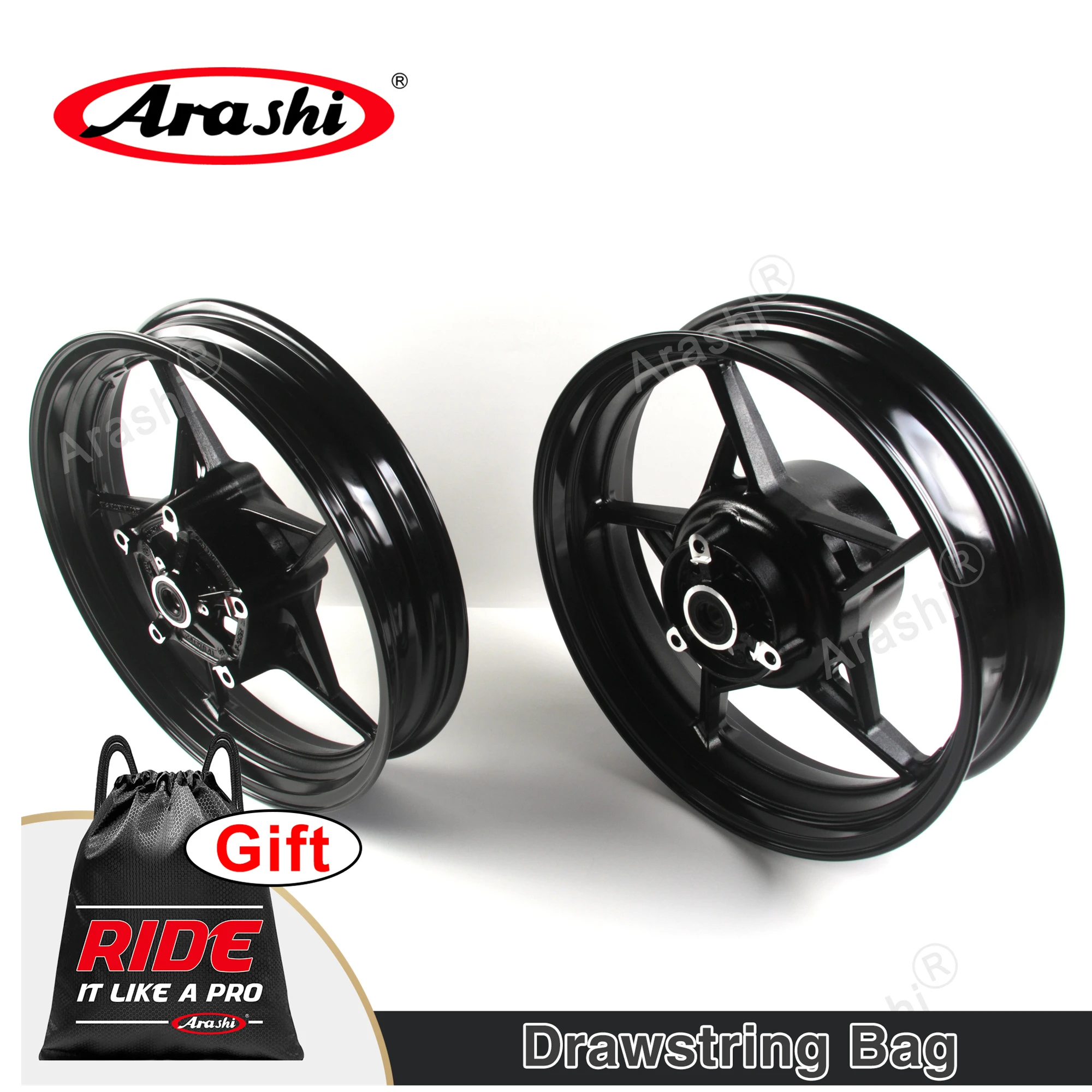 Arashi Z400 / Abs Wheel Rims Set Oem Front Rear Rim Hub For Kawasaki Z