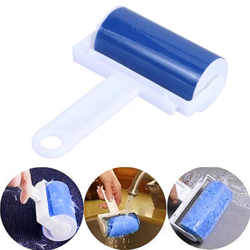 Washable Lint Rollers Easily Removes Lint Crumbs Hair Dirt Accessories for Household Pet Hair Cleaning Roller