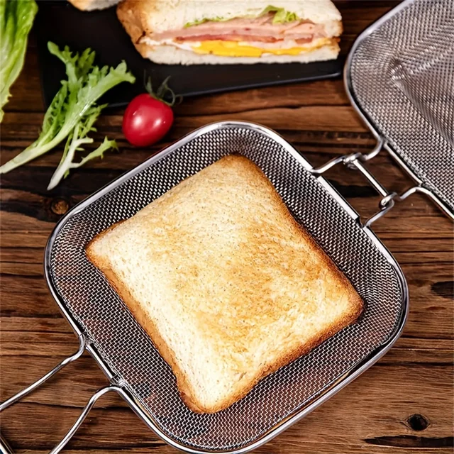Practical Kitchen Tools Stainless Steel 304 Baking Rack Bread Sandwich Raster Cooling Rack Sandwich Mold Oven Sandwich Clip New