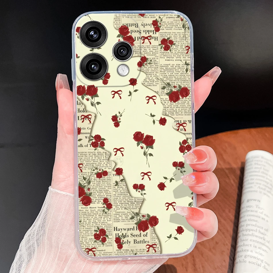 Butterfly Pattern Soft Slim TPU Transparent Silicone Phone Case