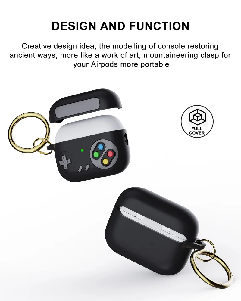 3D Silicone Game Console Shockproof Protective Earphone Case
