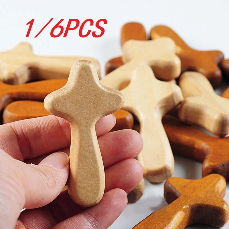 

1/6 шт., деревянные кресты для молитвы