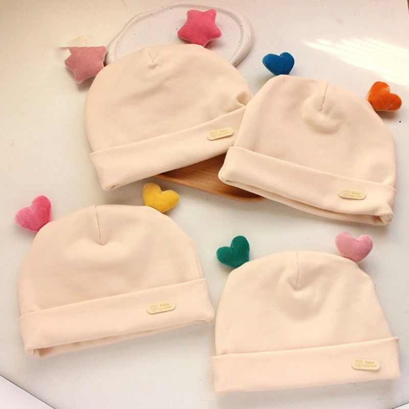 

Cute 3D Heart/Star Infant Hat Soft and Breathable Winter Hat Perfect for Both Boys and Girls for Everyday Wear Parties