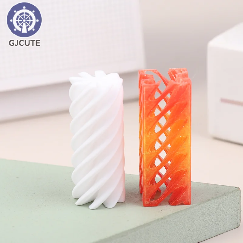 3D Printed Spiral Cone Toy Impossible Pyramid Passthrough Sculpture Mini Vortex Thread Illusion Pillar Helix Screw Fidget Toys